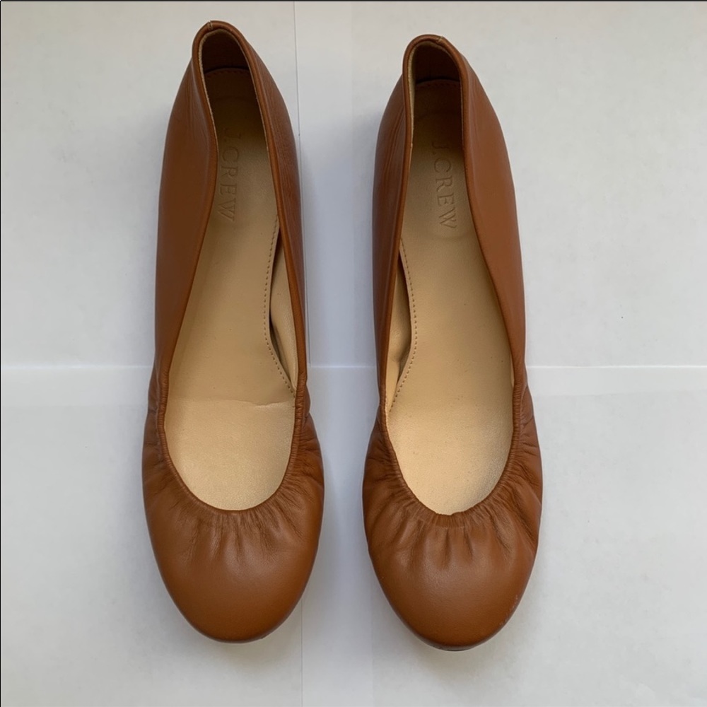 JCrew Leather Ballet Flats Size 7